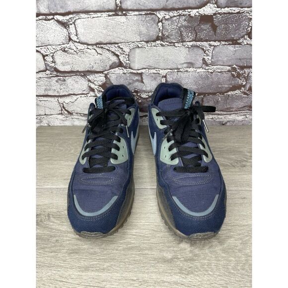 Nike Air Terrascape 90 Midnight Navy Aqua Athletic Shoes Sneakers Men 12M US/46
